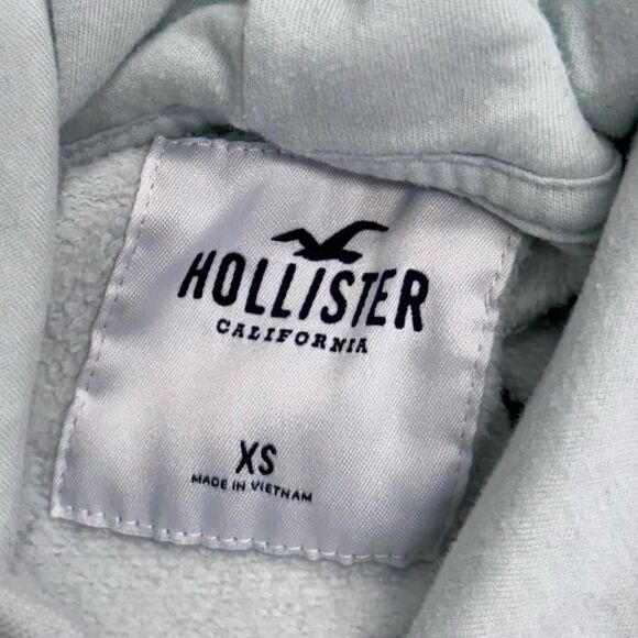 Hollister light pastel blue icon hoodie - Picture 6 of 7